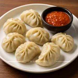 Steamed Momos (6 Pieces)