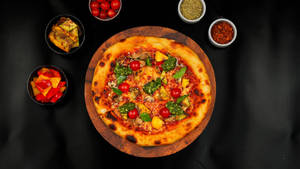 Garden Vegetable Pesto Fusion Sourdough Pizza