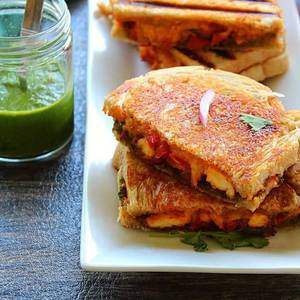 Spaicy paneer sandwich