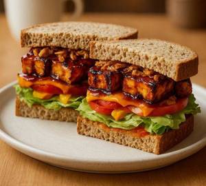 Barbeque paneer sandwich