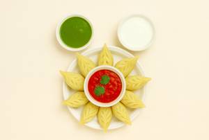 Chicken steamed momos [10 pieces]
