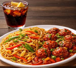 Chinese Combo (Noodles + Veg Manchurian