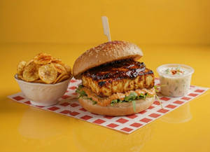 Tandoori Paneer Jain Burger
