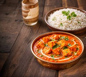 Paneer butter masala with Rice