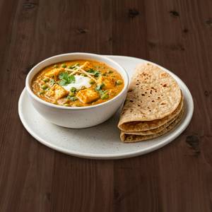 Matar Paneer with 3 Roti