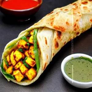 Egg Cheese Paneer Roll