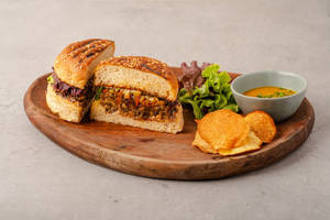 Philly Mushroom Melt Burger