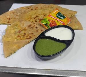 Paneer cheese paratha