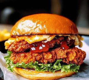 Crispi paneer burger