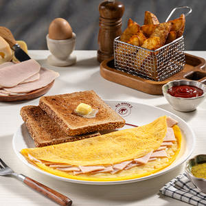 Ham N Cheese Omelette