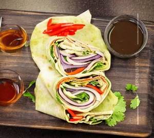 Crispy veg wrap