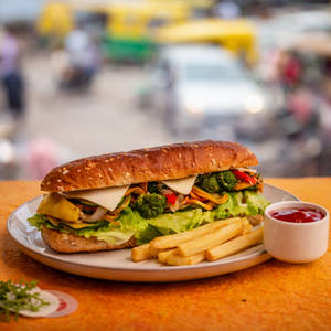 Exotic Veg & Cheese Sub