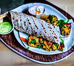 Chicken Egg Tikka Roll