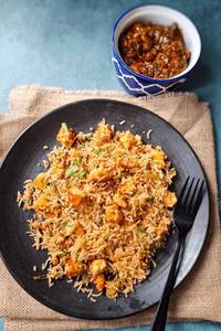 Paneer schezwan fraid rice