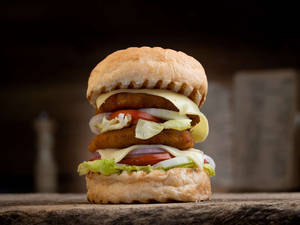 DOUBLE VEG BURGER