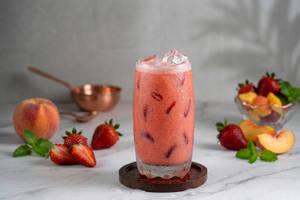 Strawberry Peach Milkshake