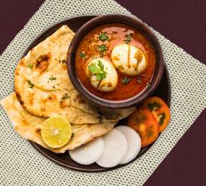 Egg Curry 2 Ps, Rumali Roti 3 Ps
