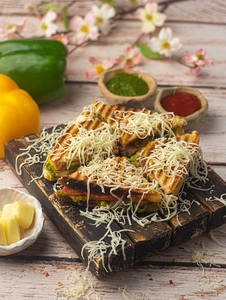 Mini Cheese Grill Toast Sandwich