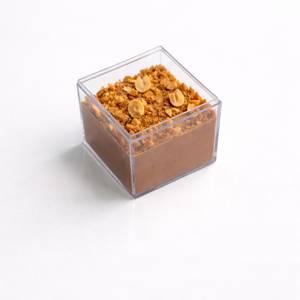 Peanut Crumble and Milk Chocolate Mousse [Diabetic Friendly] (Eggless)