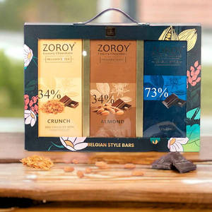 Gourmet Belgian Chocolate 58 Gms Bar Set (pack Of 3) | Zoroy