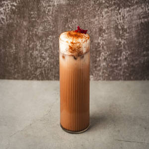 Iced Chocolate Hojicha latte