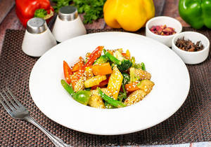 Chicken Stir Fried Salad