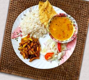 Simple veg thali