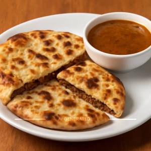 Keema Naan With Gravy