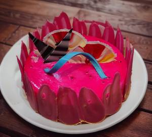 Rose falooda cake