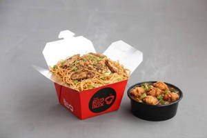 Hakka Noodles Chicken & Chicken Manchurian ( Little Box )