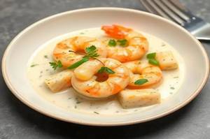 Garlic Prawn N Cream Sauce