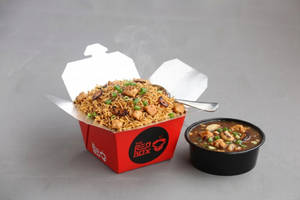 Burnt Garlic Fried Rice Chicken & Kung Pao Chicken (little Box )