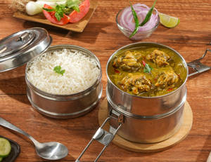 Saag Chicken - RICE Meal