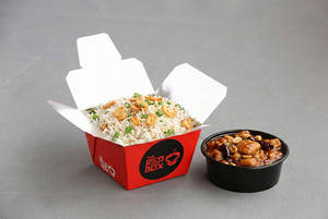 Burnt Garlic Fried Rice Chicken & Kung Pao Chicken (little Box )