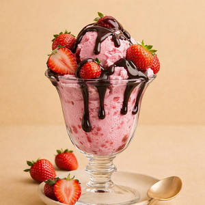 Strawberry Chocolate Bliss Sundae