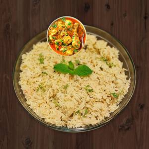 Baghara Rice + Chicken Khorma
