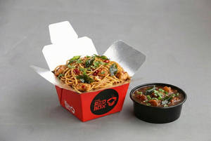 Chilli Garlic Noodles Chicken & Black Pepper Chicken ( Little Box )
