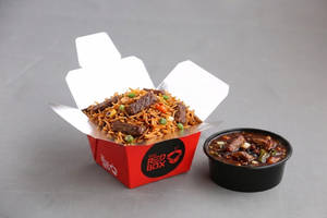 Schezwan Fried Rice Beef & Chilli Beef (little Box )