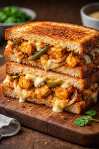 Double dhamaka cheese paneer sandwich