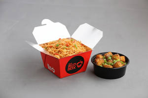 Chilli Garlic Noodles Chicken & Black Pepper Chicken ( Little Box )
