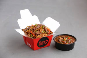 Schezwan Noodles Beef & Chilli Beef (little Box )