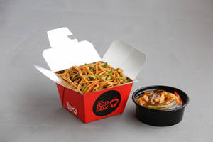 Schezwan Noodles Chicken & Chilli Chicken (little Box )