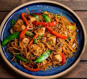 Spaghetti stir fry non veg chicken