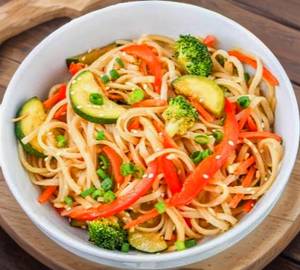 Spaghetti stir fry veg
