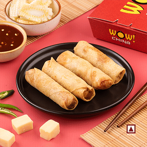 Chicken Cheese Spring Rolls (4pcs)