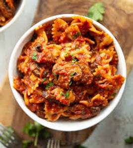 Mushroom Red Sauce Pasta