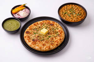 Aloo Paratha With Chole