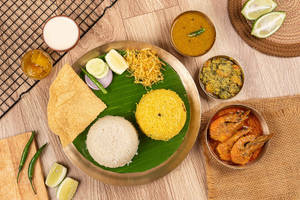 Medium Prawn Malaicarry (4 Pcs) Maharaja Thali