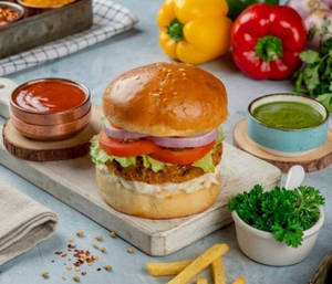 Veg Aloo Tikki Burger