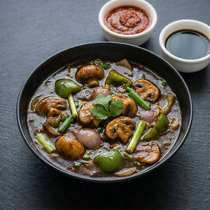 Mushroom Chilli Gravy